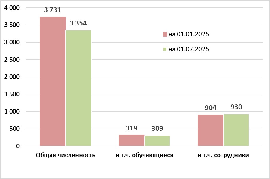 Динамика численности персонала МИП